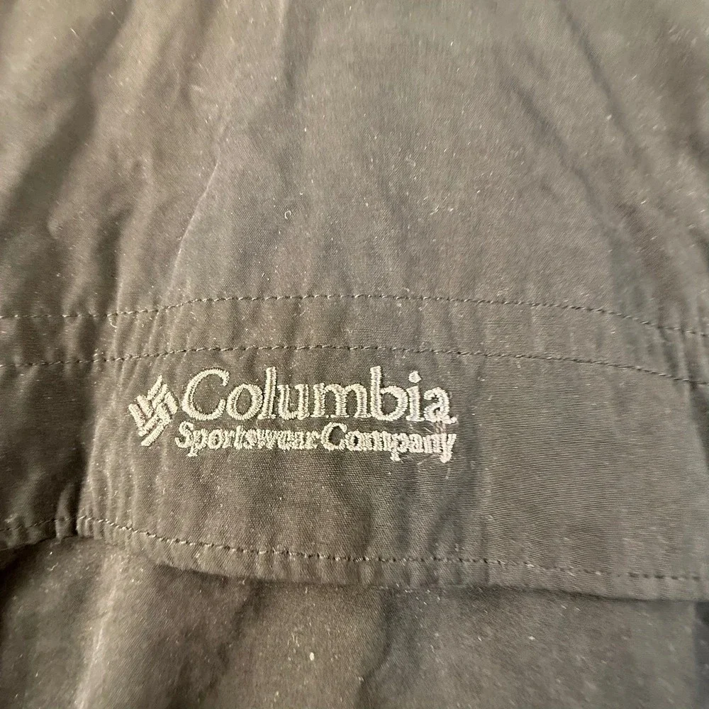 Columbia Mens XXL Black Full Zip Lightweight Windbreaker Mesh Lined Jacket
